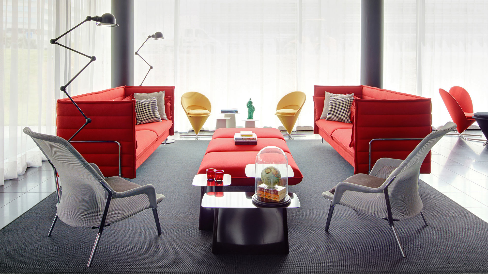 办公沙发|布面沙发|办公家具|华体（中国）家具|alcove 中背沙发