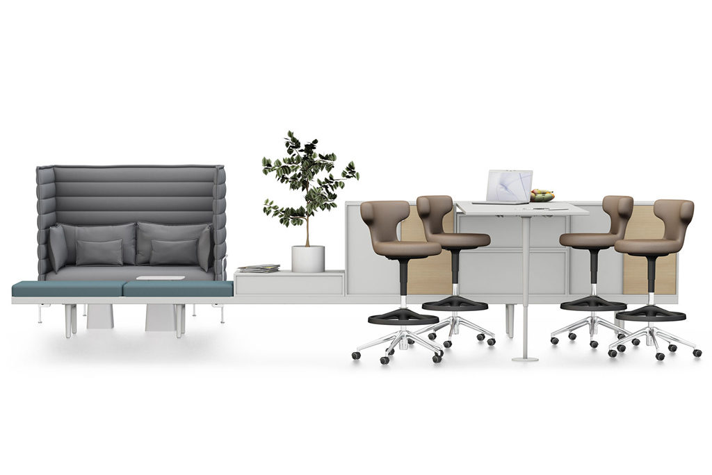 办公沙发|布面沙发|办公家具|华体（中国）家具|alcove 高背沙发
