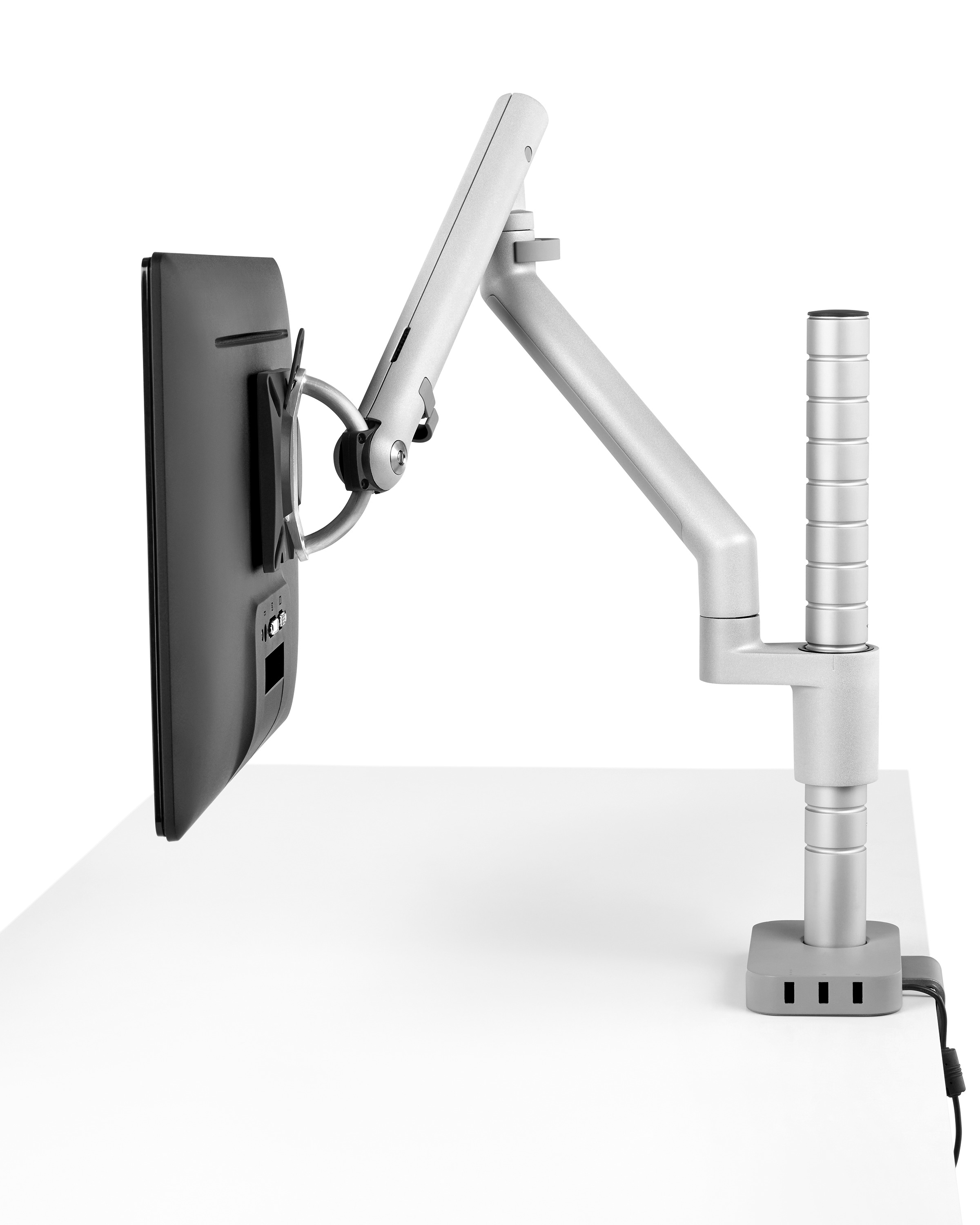 [办公辅件|显示器支架|办公家具|华体（中国）家具|Wishbone 台面显示屏（立柱）支架]