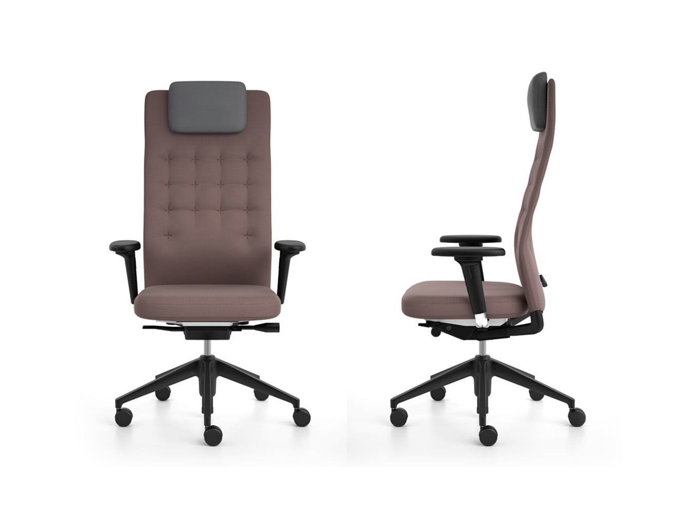 办公椅|现代真皮中班椅|办公家具|华体（中国）家具|ID Trim 大班椅