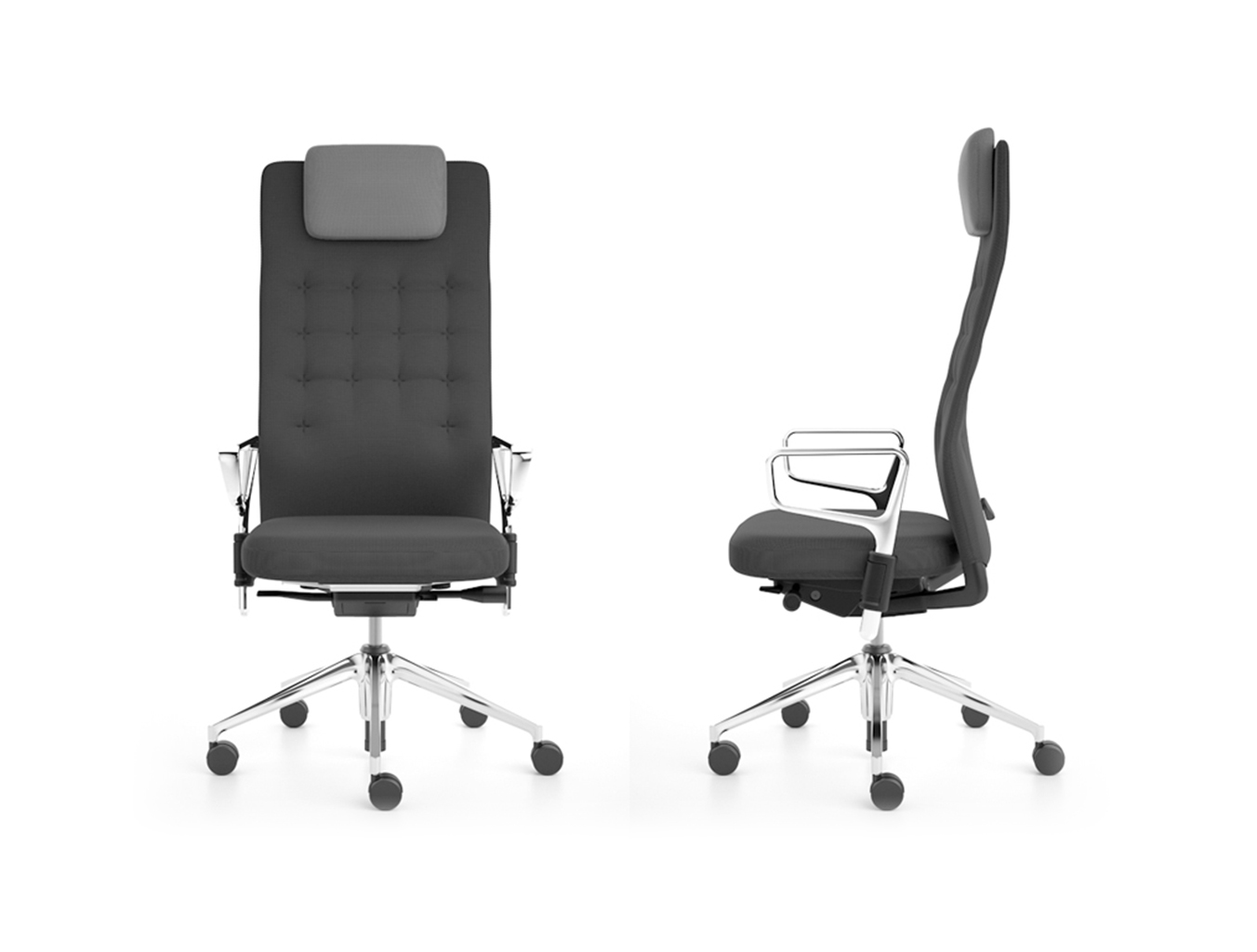 办公椅|现代真皮中班椅|办公家具|华体（中国）家具|ID Trim 大班椅