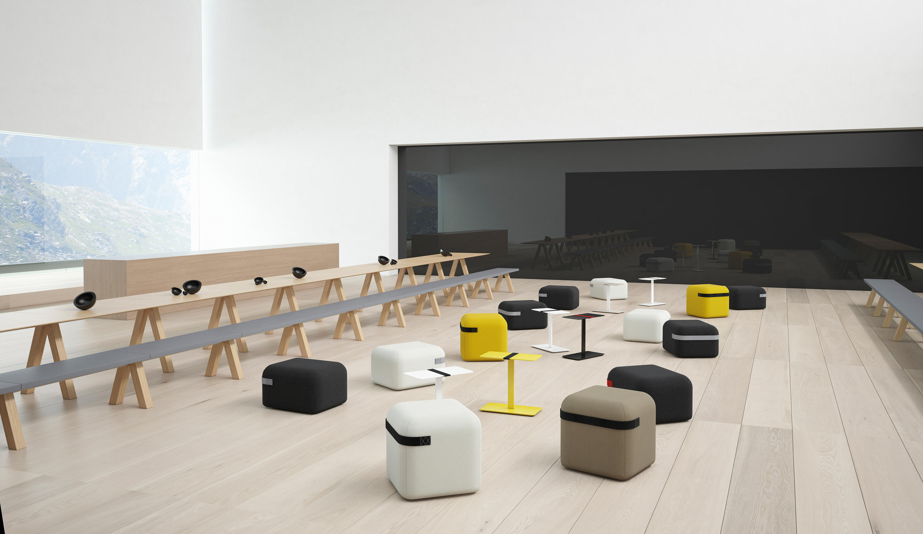 华体app网页版 - 坐具|长凳|办公家具|华体（中国）家具|Trestle bench 长凳