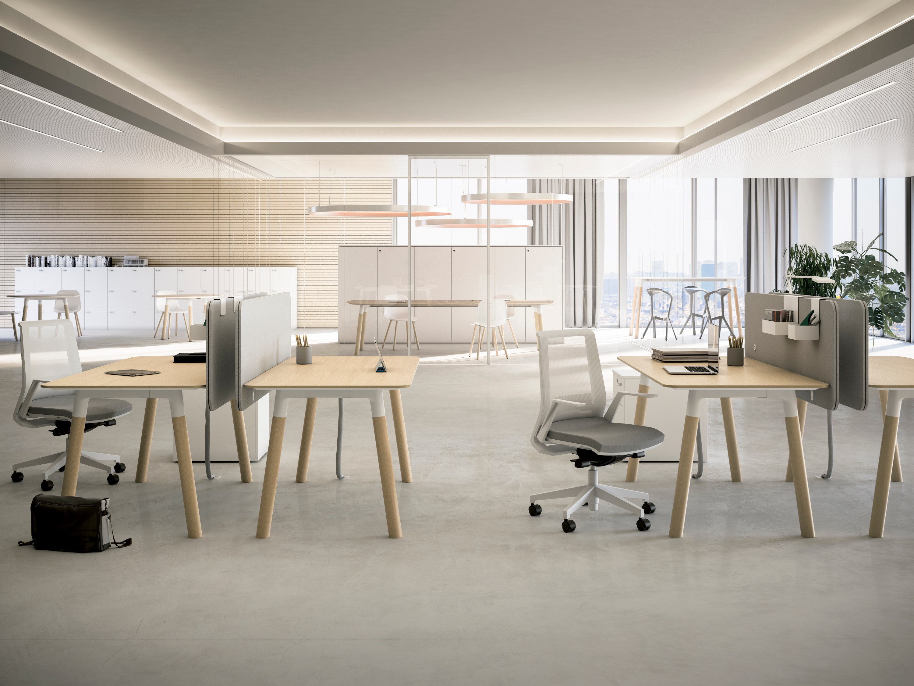 办公屏风|办公屏风系统|办公家具|华体（中国）家具|WOODS 办公桌组合系统