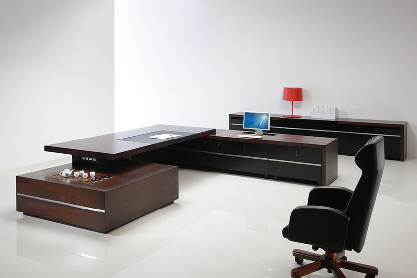 办公台|经典大班台|办公家具|华体（中国）家具|品茗
