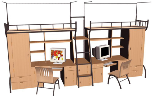 [学校家具|学生公寓床|办公家具|华体（中国）家具|公寓床]