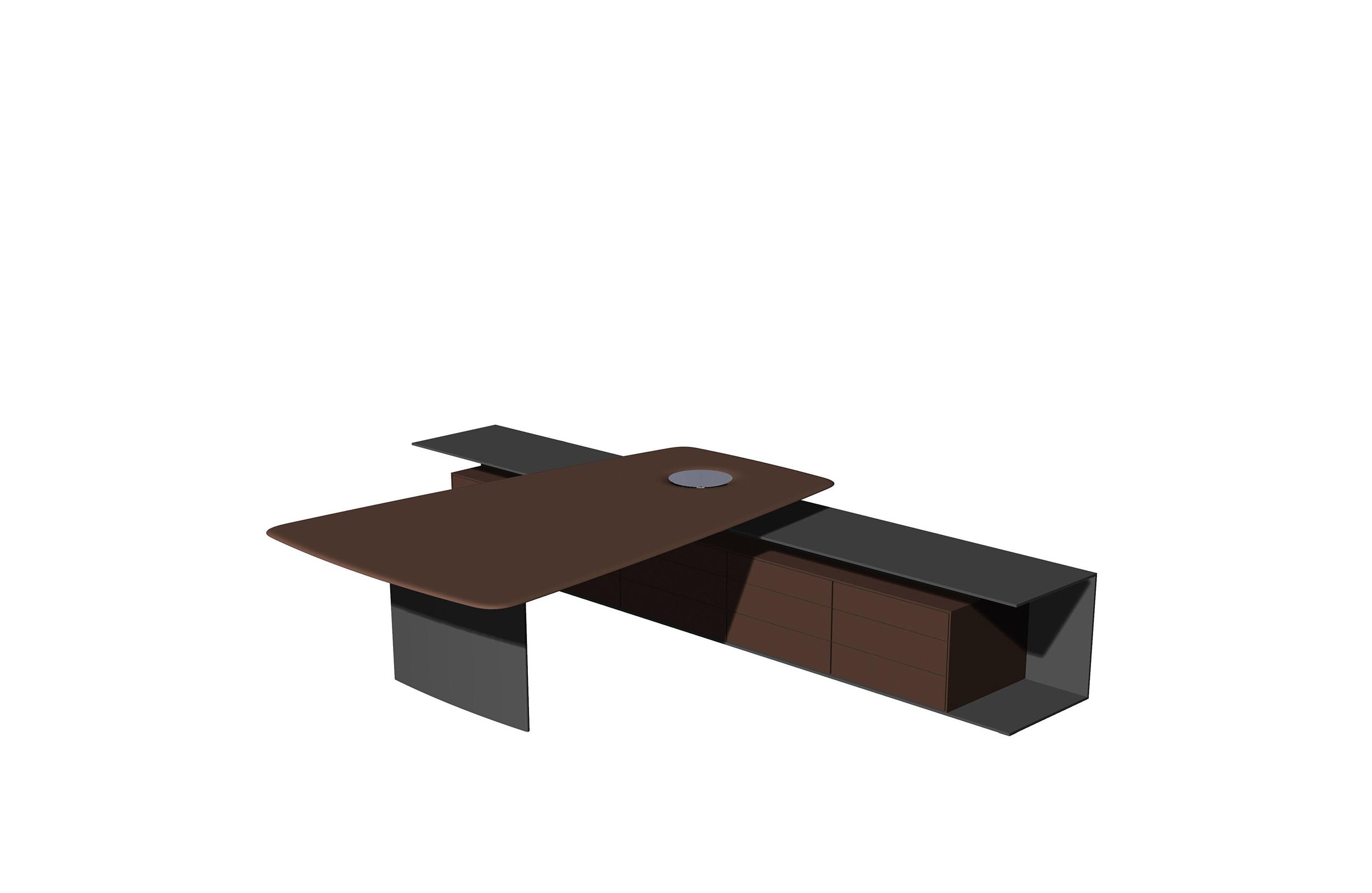 办公台|时尚大班台|办公家具|华体（中国）家具|KEYPIECE COMMUNICATION DESK.大班台