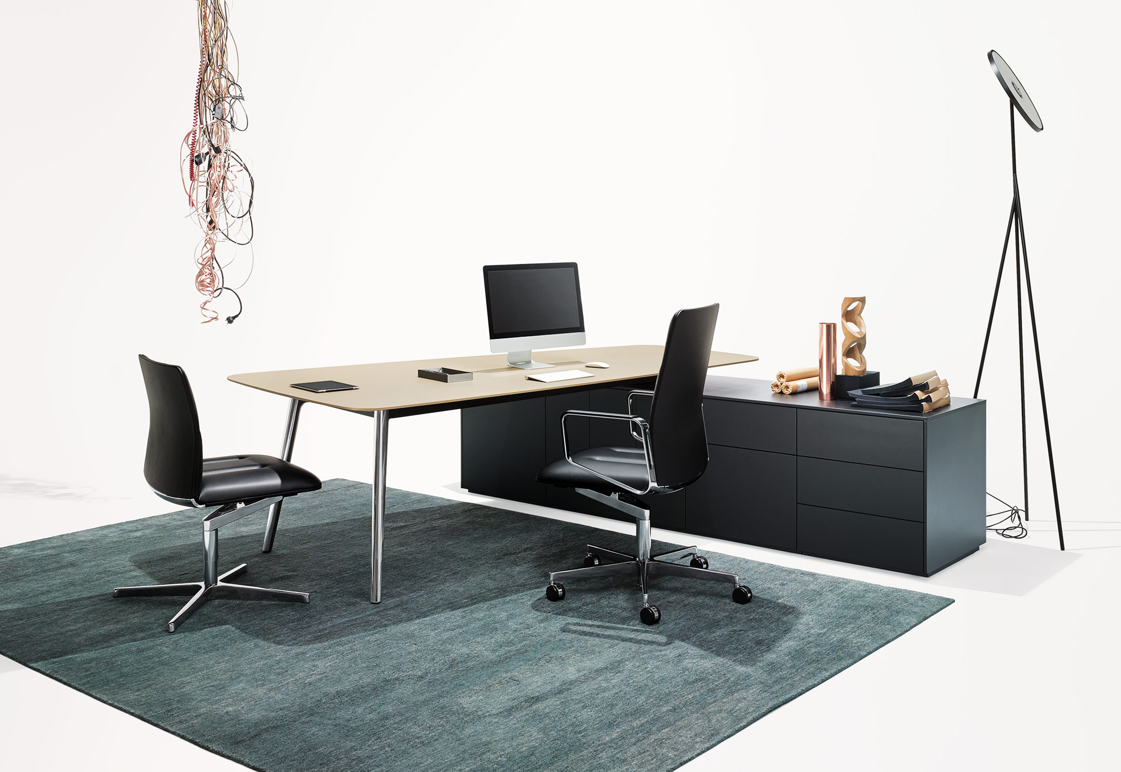 办公台|时尚大班台|办公家具|华体（中国）家具|KEYPIECE COMMUNICATION DESK.大班台