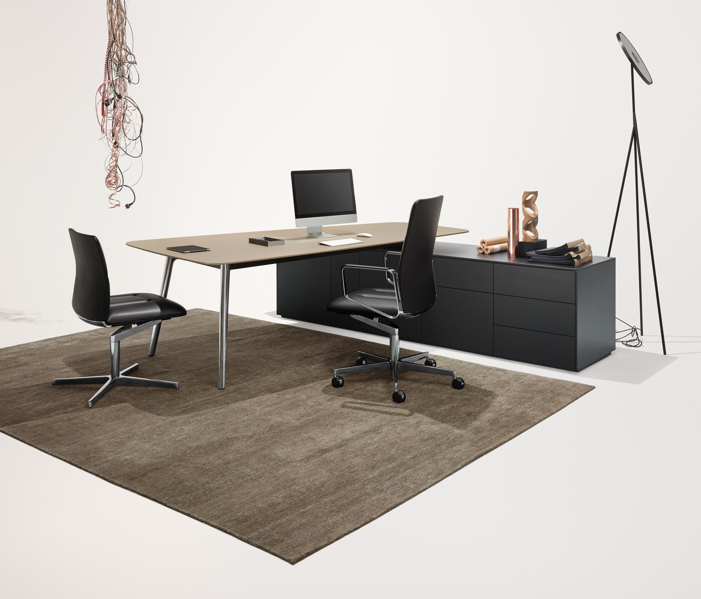 办公台|时尚大班台|办公家具|华体（中国）家具|KEYPIECE COMMUNICATION DESK.大班台
