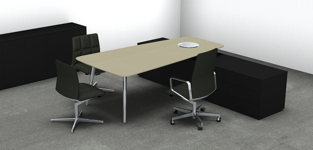 办公台|时尚大班台|办公家具|华体（中国）家具|KEYPIECE COMMUNICATION DESK.大班台