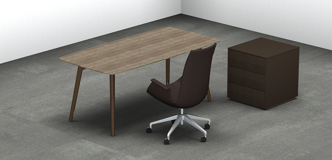 办公台|时尚大班台|办公家具|华体（中国）家具|KEYPIECE COMMUNICATION DESK.大班台