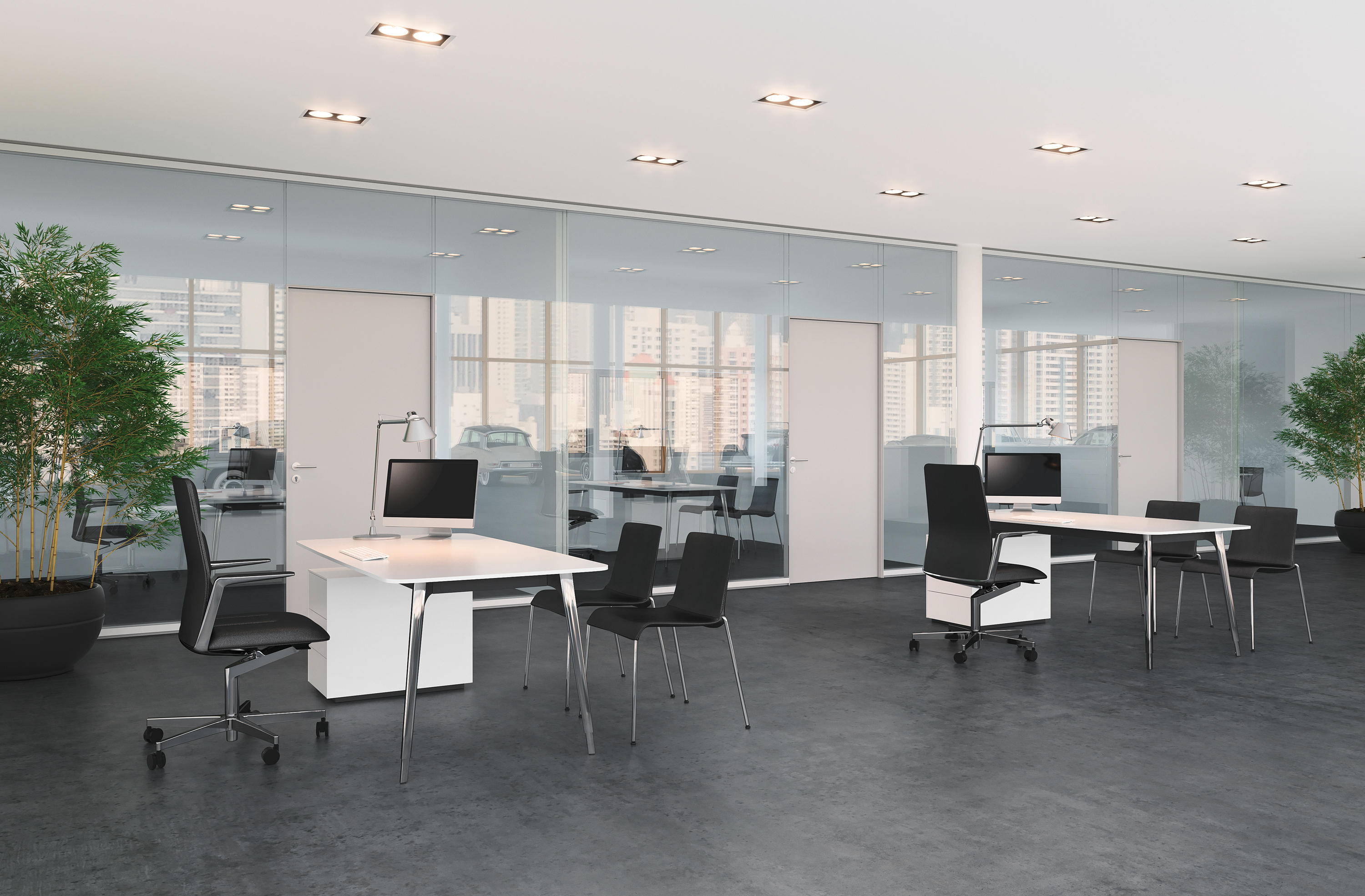 办公台|时尚中班台|办公家具|华体（中国）家具|KEYPIECE MANAGEMENT DESK.独立班台