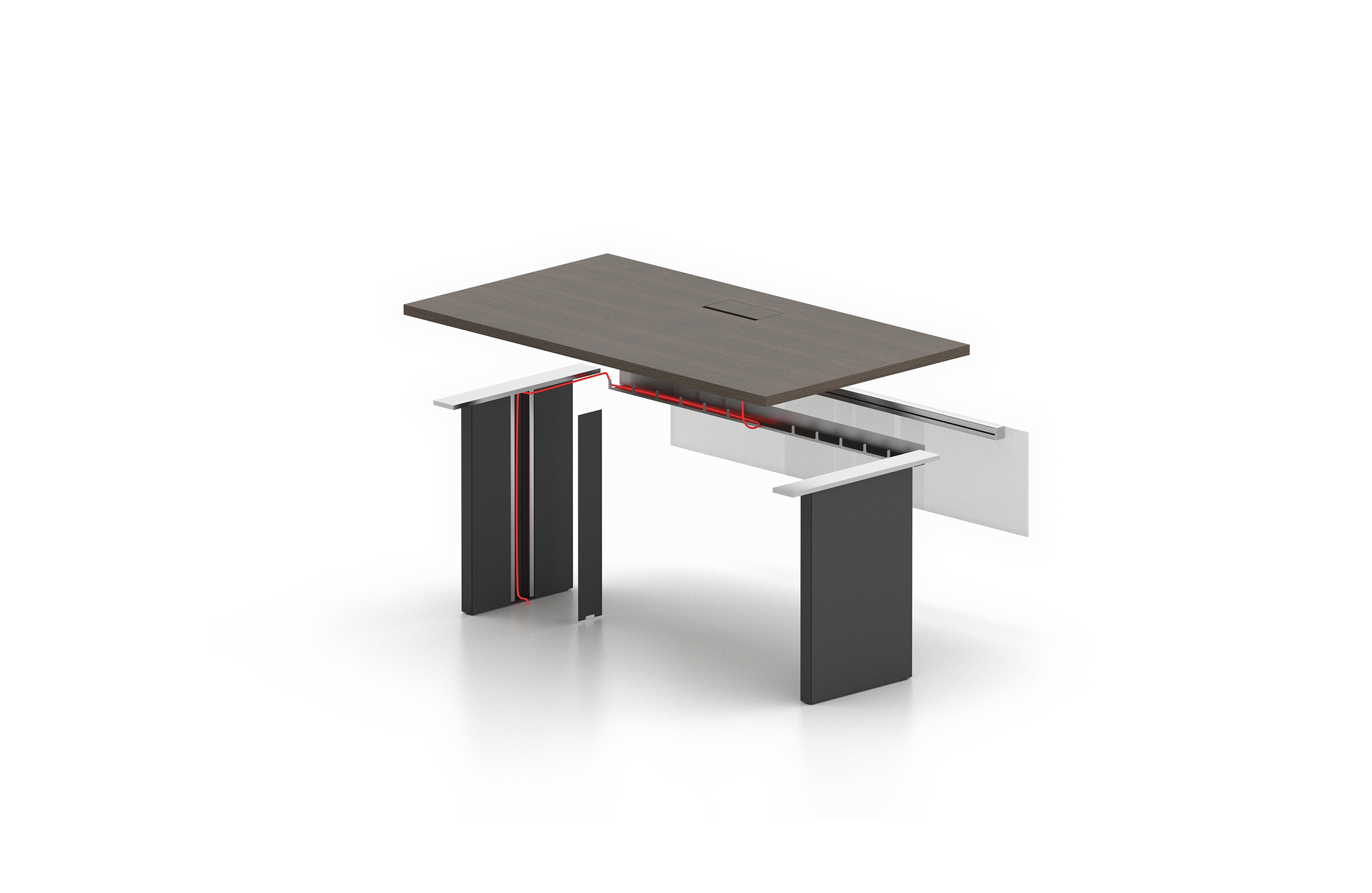 会议台|实木会议台|办公家具|华体（中国）家具|FRAME LITE会议台