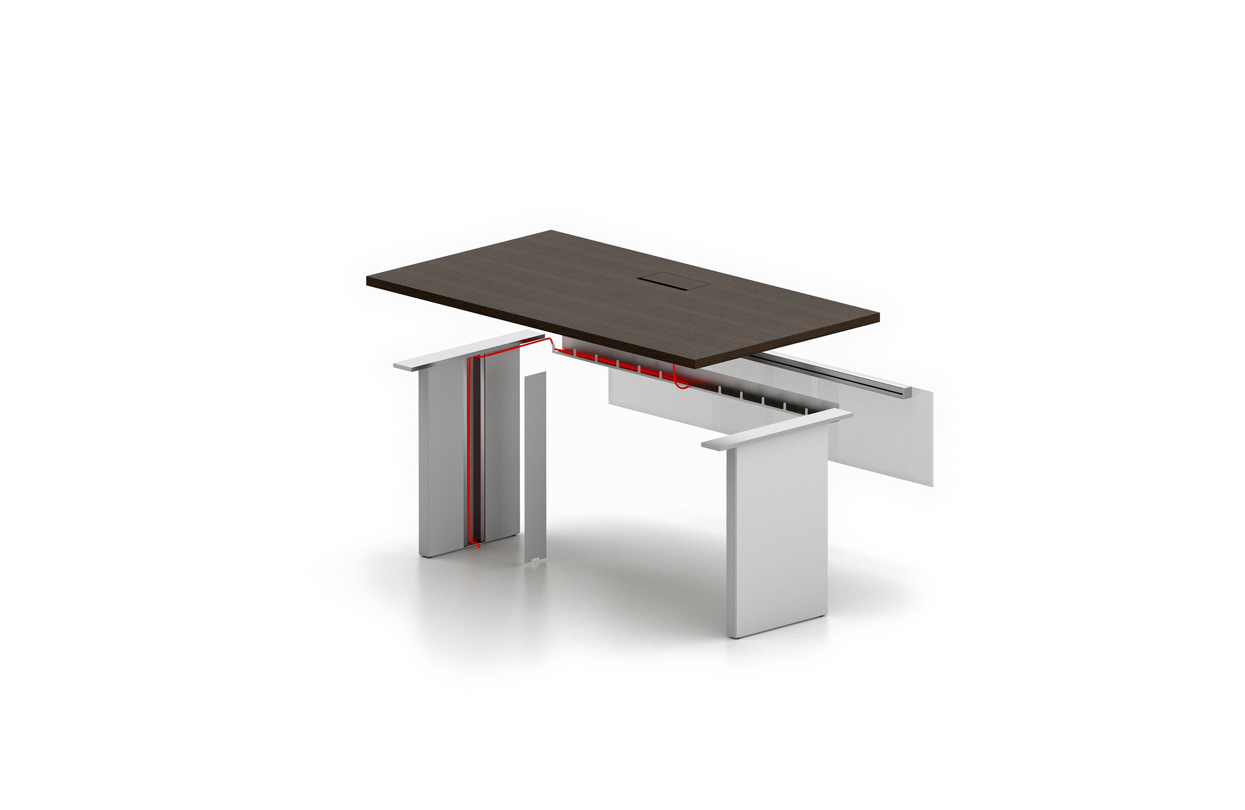 会议台|实木会议台|办公家具|华体（中国）家具|FRAME LITE会议台