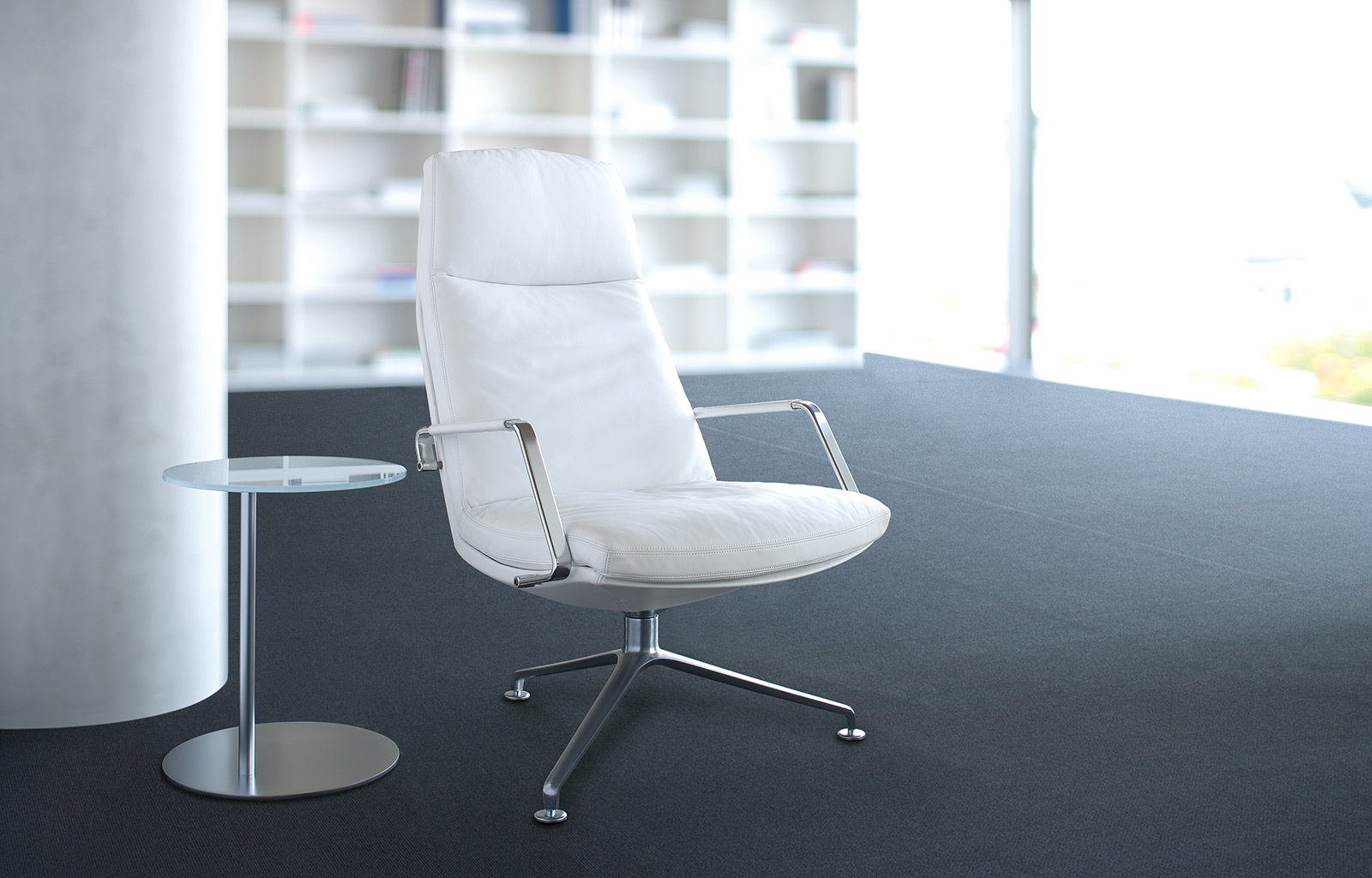 办公椅|现代真皮中班椅|办公家具|华体（中国）家具|FK 86 Lounge.