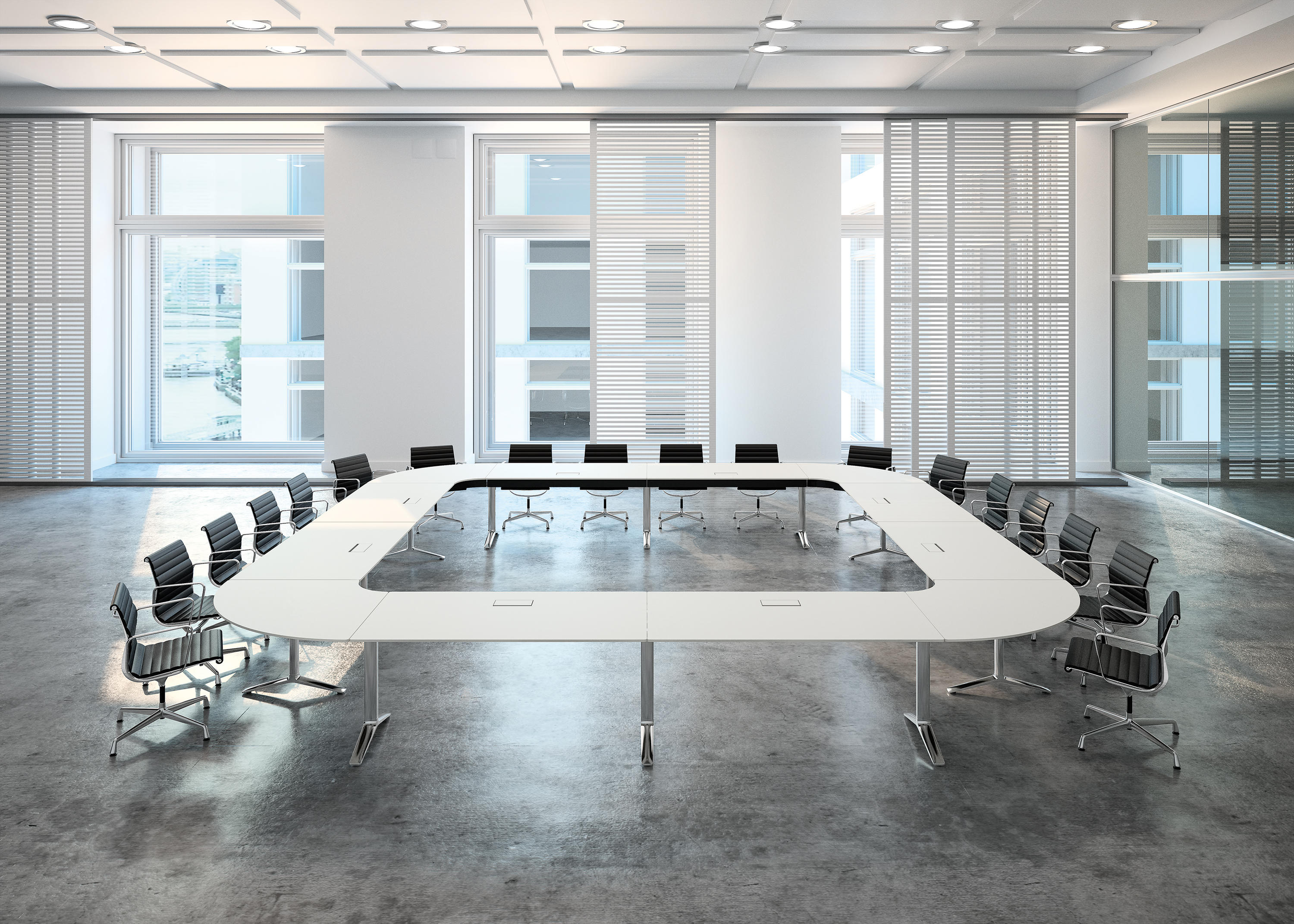 会议台|实木会议台|办公家具|华体（中国）家具|Talk系列会议桌