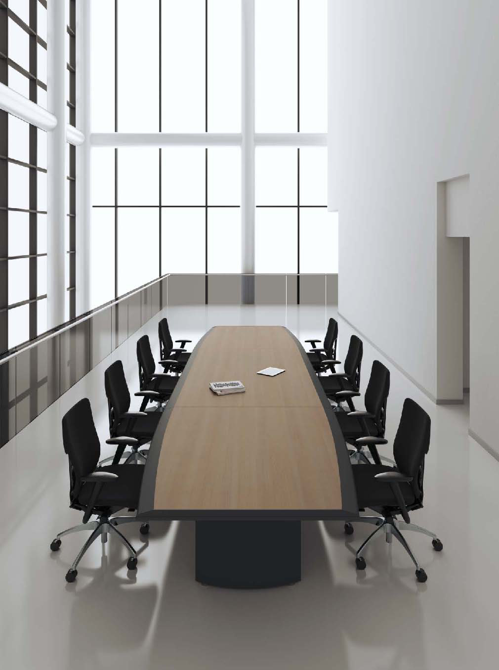 会议台|实木会议台|办公家具|华体（中国）家具|弧会议台