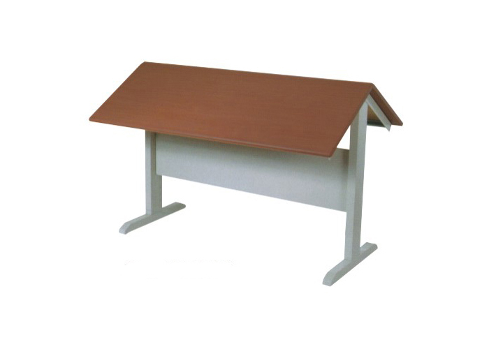 图书馆家具|阅览桌|办公家具|D型四人斜面阅览台 CG-MS-4D