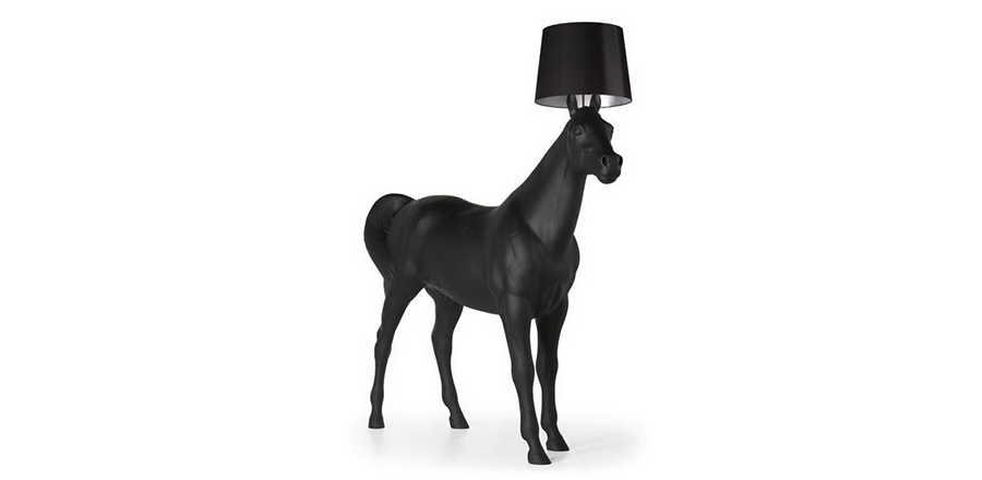 现代经典灯饰|落地灯|办公家具|荷兰 Moooi Horse Lamp 动物系列 黑马 落地灯 CGL6011